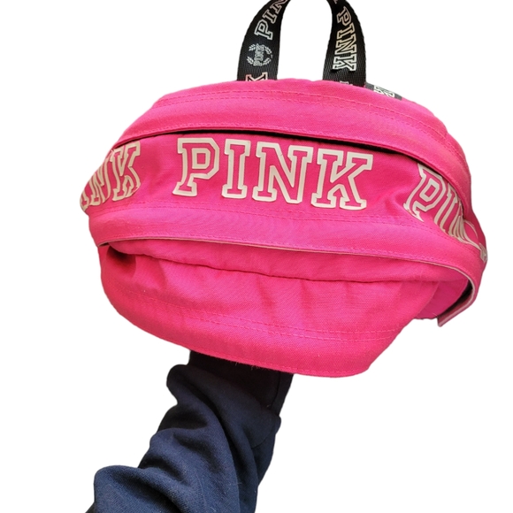 Vintage Victoria's Secret Pink... Pink, Black & Grey Backpack - Picture 3 of 7